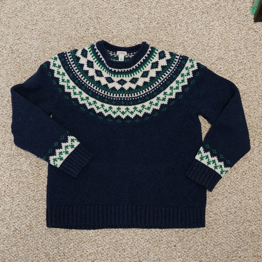 L.L. Bean Women's Wool Sweater Large Petite